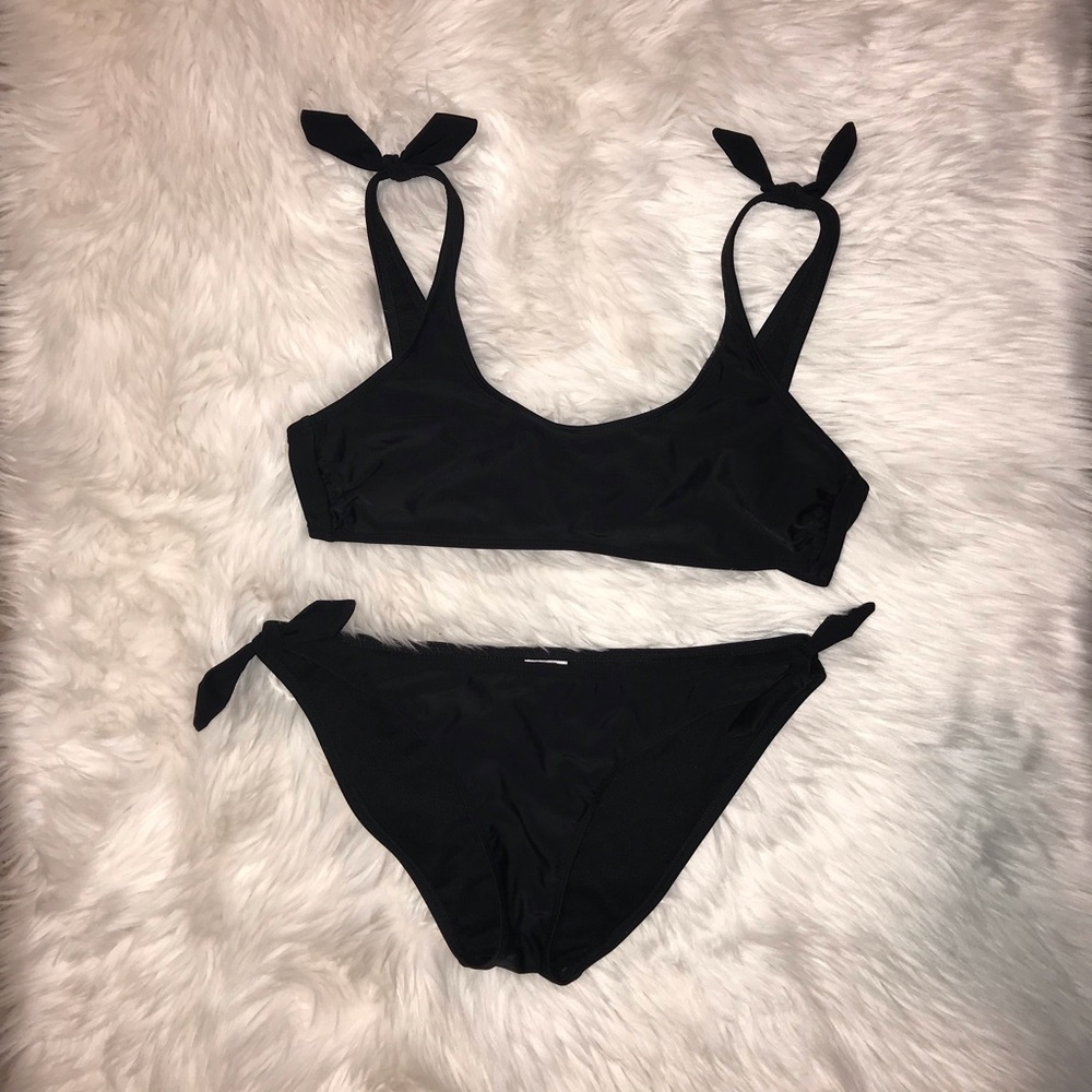 Black Ribbon Swim Suit Bikini